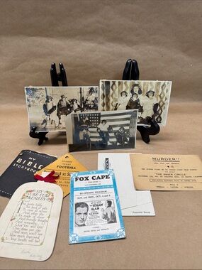 Vintage Ephemera Lot with Monkey Photos